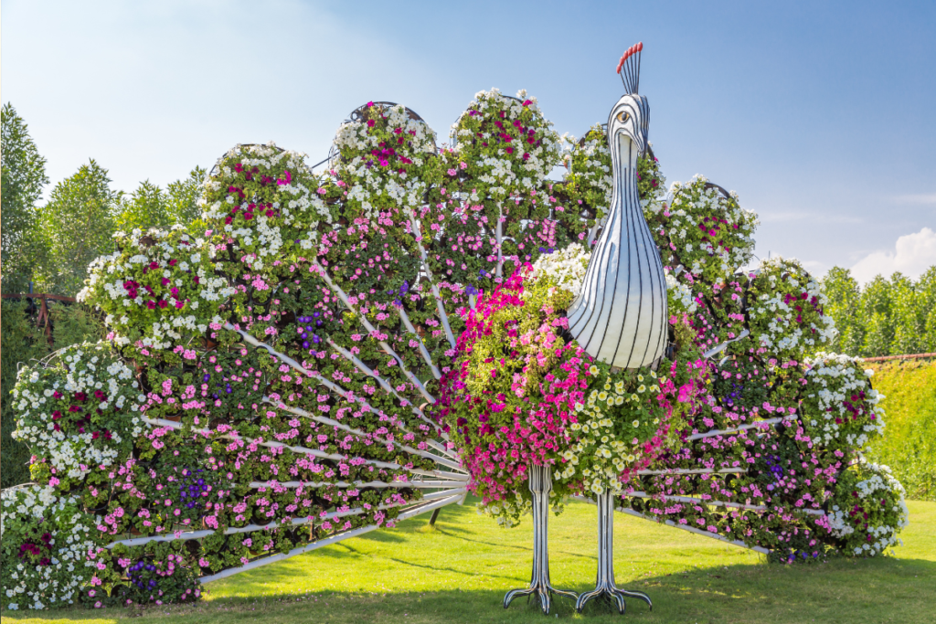A colorful outdoor attraction