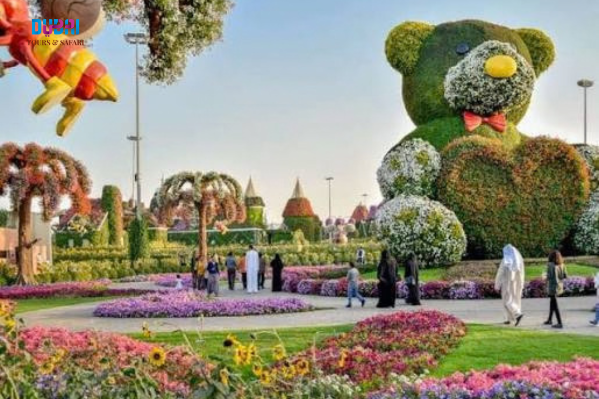 Floral teddy bear at Dubai Miracle Garden