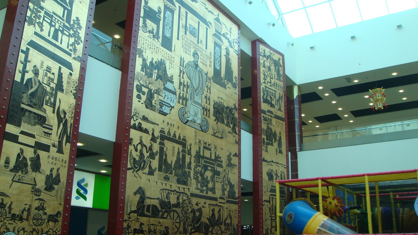 Inside Dragon Mart Dubai, rows of small shops
