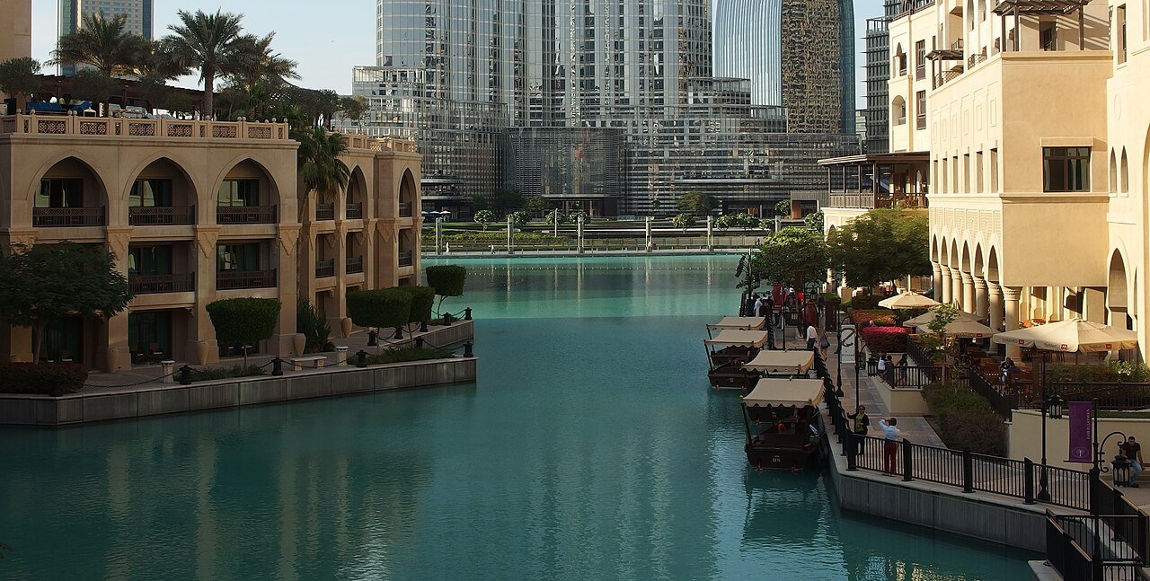 The Souk Al Bahar bridge over Burj Lake
