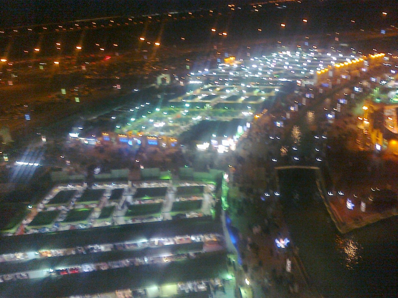 Global Village at night