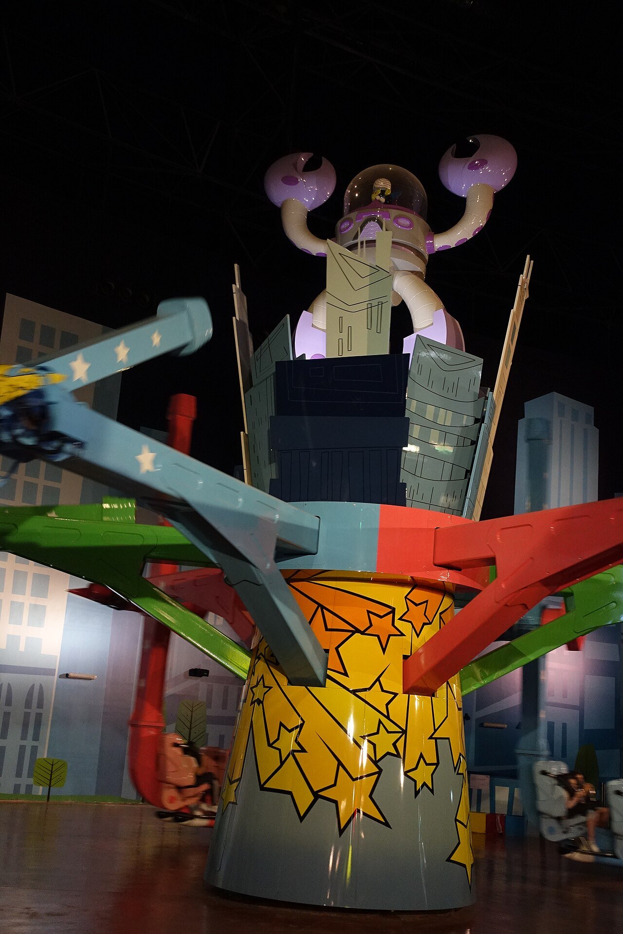 The Powerpuff Girls Mojo Jojo's Robot Rampage ride at IMG Worlds